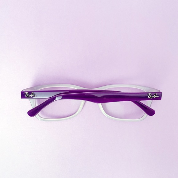 Ray-Ban Child RB 1531 3591 Violet on Opal Ice Eyeglasses Frames 48-16 130 - Picture 9 of 16